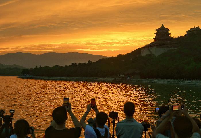 北京七夕浪漫晚霞